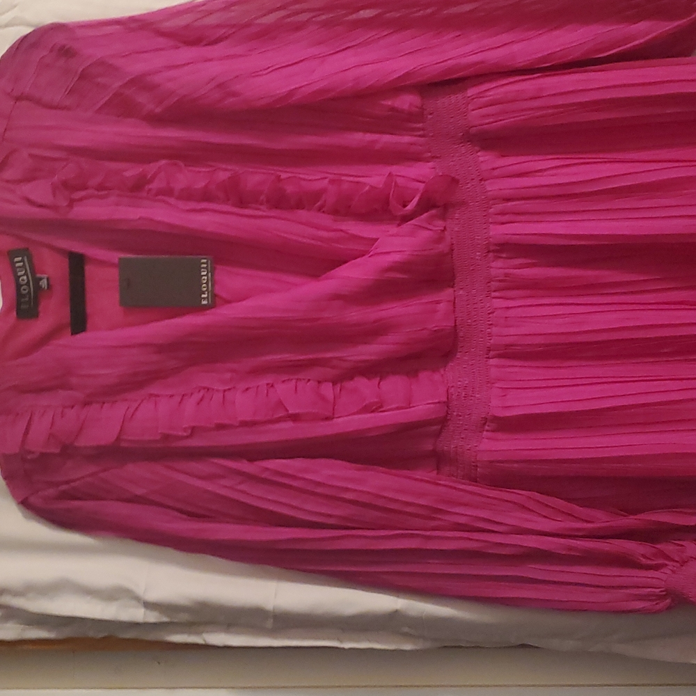 Pink Pleated Dress